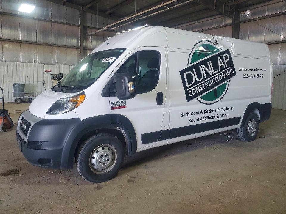 2020 Ram Promaster 2500 მანქანა იყიდება აუქციონზე, vin: 3C6TRVDG3LE114553, აუქციონის ნომერი: 54863116