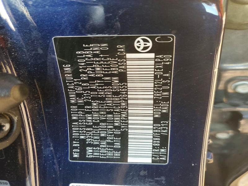 Продажа на аукционе авто 2021 Toyota Corolla, vin: 5YFEPMAE9MP264655, номер лота: 57296426