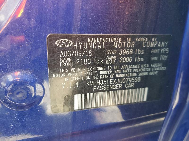 Продажа на аукционе авто 2018 Hyundai Elantra Gt, vin: KMHH35LEXJU079598, номер лота: 57188356