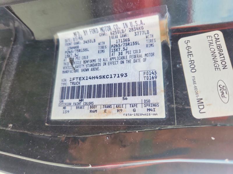 Aukcja sprzedaży 1995 Ford F150, vin: 1FTEX14H4SKC17193, numer aukcji: 58599926