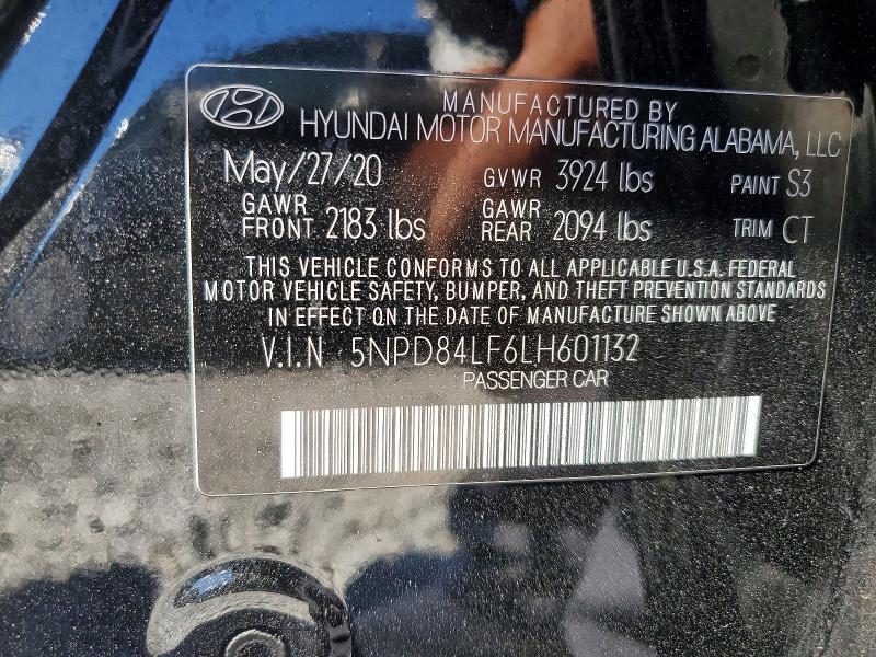 Aukcja sprzedaży 2020 Hyundai Elantra, vin: 5NPD84LF6LH601132, numer aukcji: 56677786