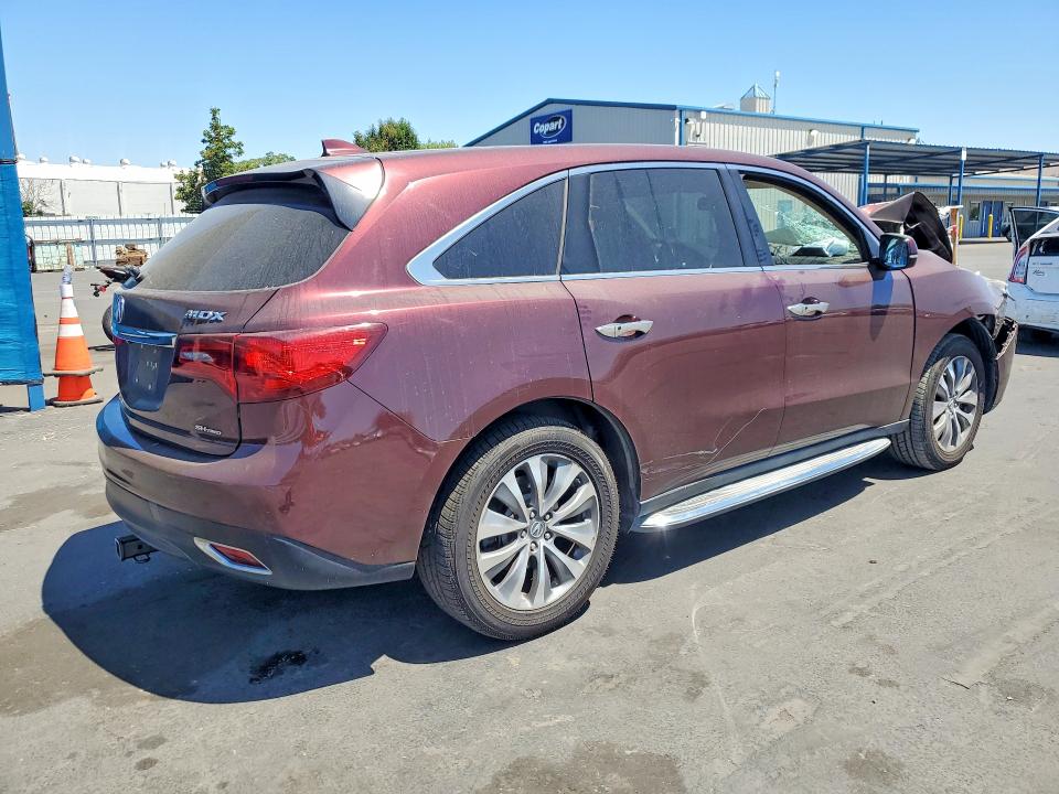 2015 Acura Mdx მანქანა იყიდება აუქციონზე, vin: 5FRYD4H46FB027671, აუქციონის ნომერი: 58088816
