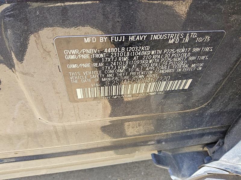 55472876 :رقم المزاد ، JF2SJAFC9GH467220 vin ، 2016 Subaru Forester مزاد بيع