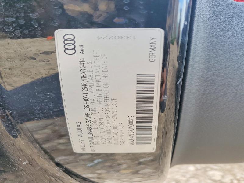 55685296 :رقم المزاد ، WAUR4AF57JA006312 vin ، 2018 Audi S5 مزاد بيع