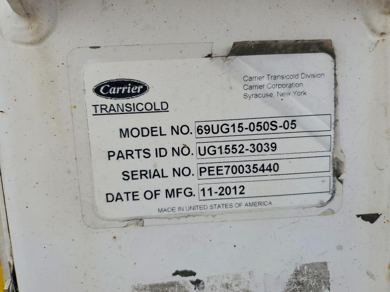 2012 Carrier 69ug15 მანქანა იყიდება აუქციონზე, vin: PEE70035440, აუქციონის ნომერი: 56176056