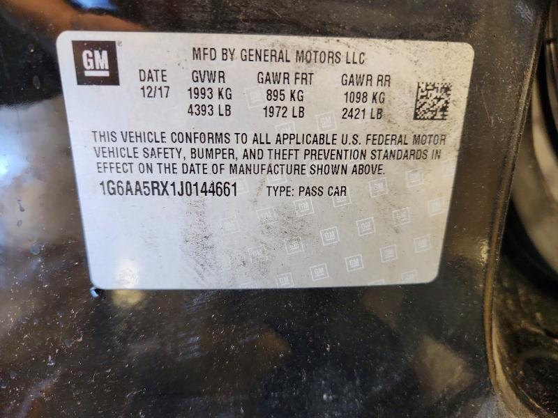 Auction sale of the 2018 Cadillac Ats, vin: 1G6AA5RX1J0144661, lot number: 55872116