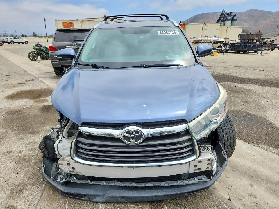 58952726 :رقم المزاد ، 5TDYKRFH2ES036730 vin ، 2014 Toyota Highlander مزاد بيع