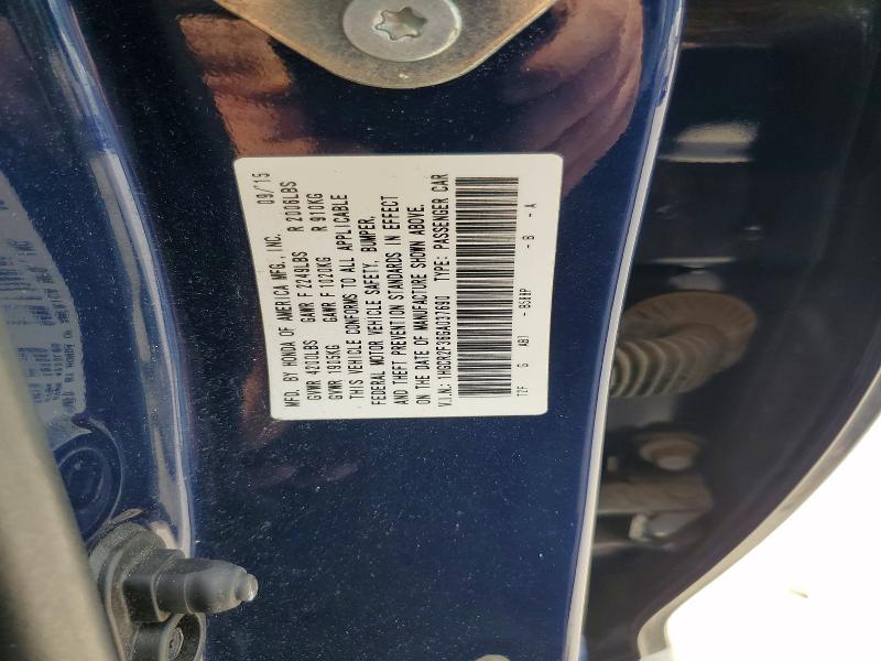 Aukcja sprzedaży 2016 Honda Accord, vin: 1HGCR2F36GA037690, numer aukcji: 56276156