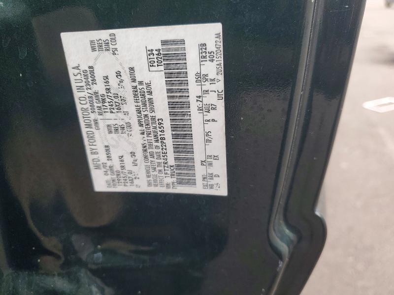 57257396 :رقم المزاد ، 1FTZR45E22PB16593 vin ، 2002 Ford Ranger مزاد بيع