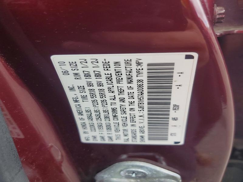 Продажа на аукционе авто 2010 Acura Rdx, vin: 5J8TB1H57AA008638, номер лота: 55271466