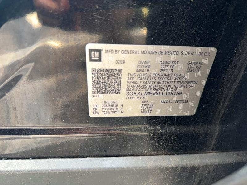 Aukcja sprzedaży 2020 Gmc Terrain, vin: 3GKALMEV8LL116159, numer aukcji: 58439516