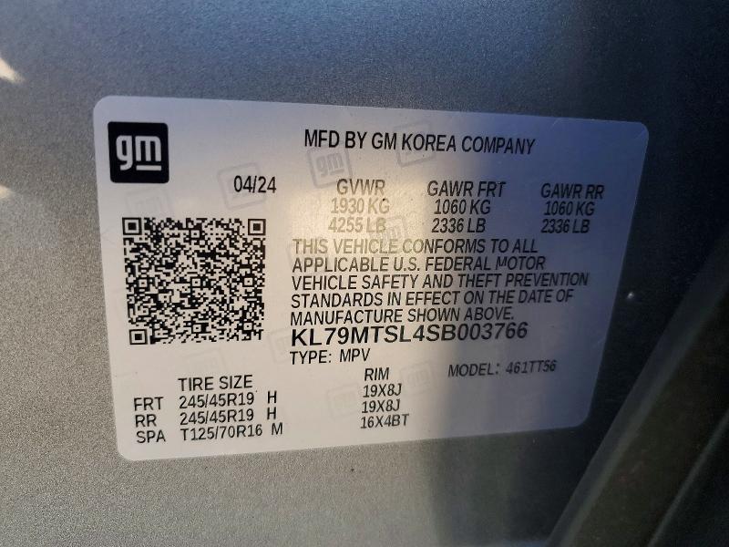 Aukcja sprzedaży 2025 Chevrolet Trailblazer, vin: KL79MTSL4SB003766, numer aukcji: 55736146