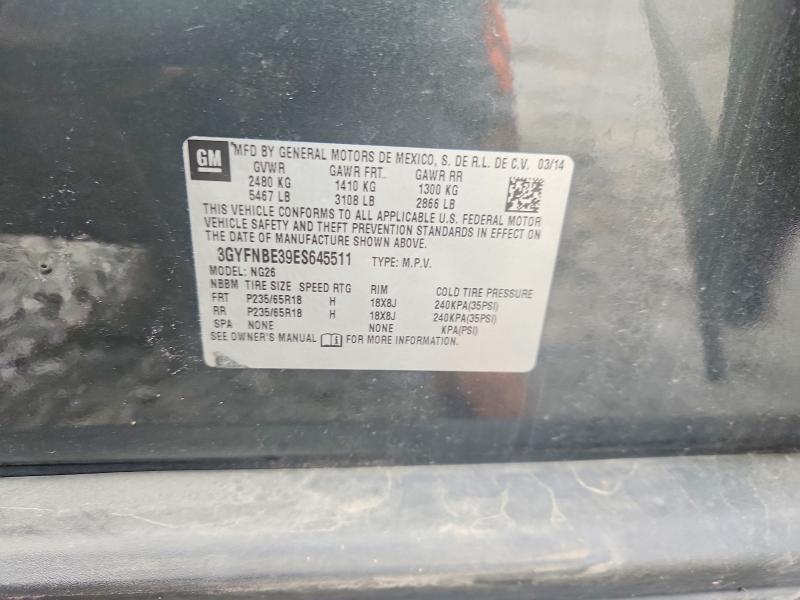 Aukcja sprzedaży 2014 Cadillac Srx, vin: 3GYFNBE39ES645511, numer aukcji: 56334946