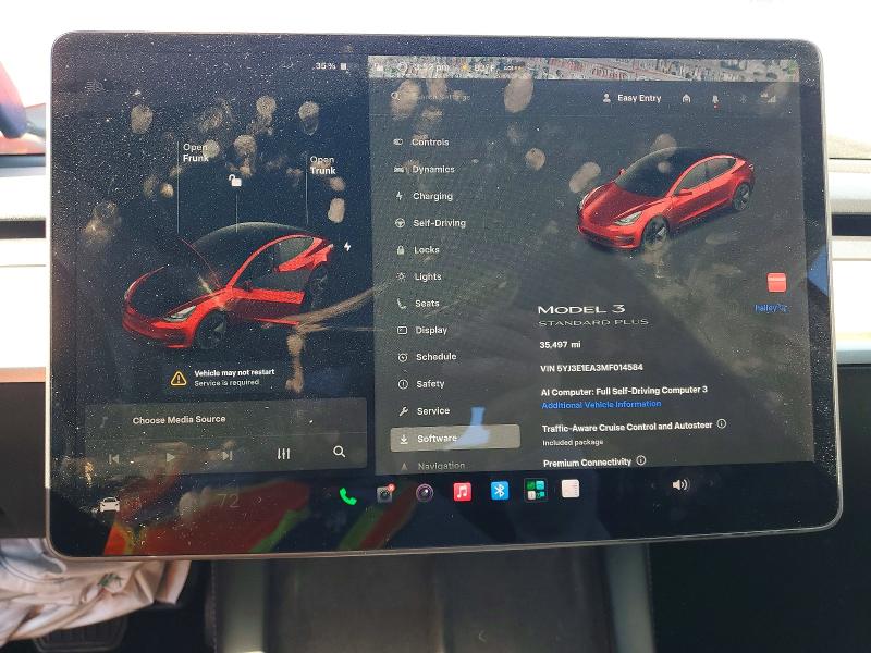 57928186 :رقم المزاد ، 5YJ3E1EA3MF014584 vin ، 2021 Tesla Model 3 مزاد بيع
