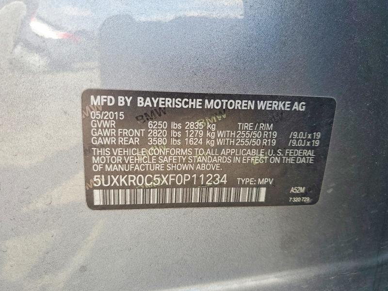 Продажа на аукционе авто 2015 Bmw X5, vin: 5UXKR0C5XF0P11234, номер лота: 57581416