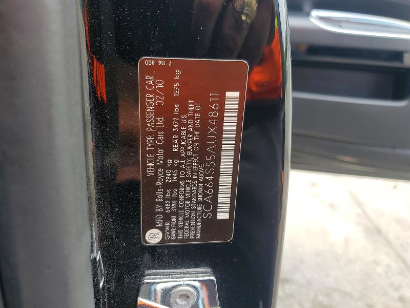 Aukcja sprzedaży 2010 Rolls-royce Ghost, vin: SCA664S55AUX48611, numer aukcji: 55940356