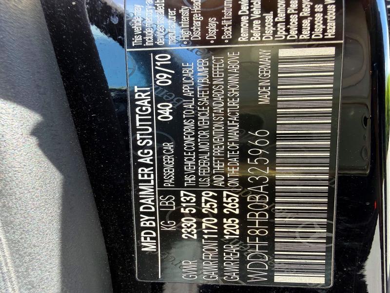 Продажа на аукционе авто 2011 Mercedes-benz E, vin: WDDHF8HB0BA325966, номер лота: 57565516