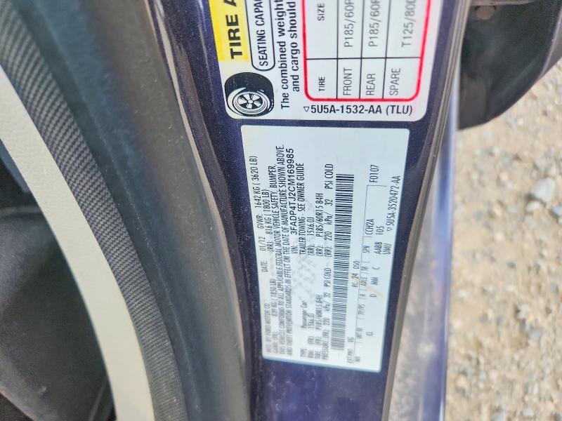 2012 Ford Fiesta მანქანა იყიდება აუქციონზე, vin: 3FADP4TJ2CM169985, აუქციონის ნომერი: 57521436