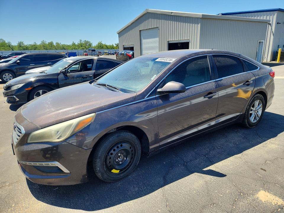 2015 Hyundai Sonata მანქანა იყიდება აუქციონზე, vin: 5NPE24AF8FH229631, აუქციონის ნომერი: 55648236