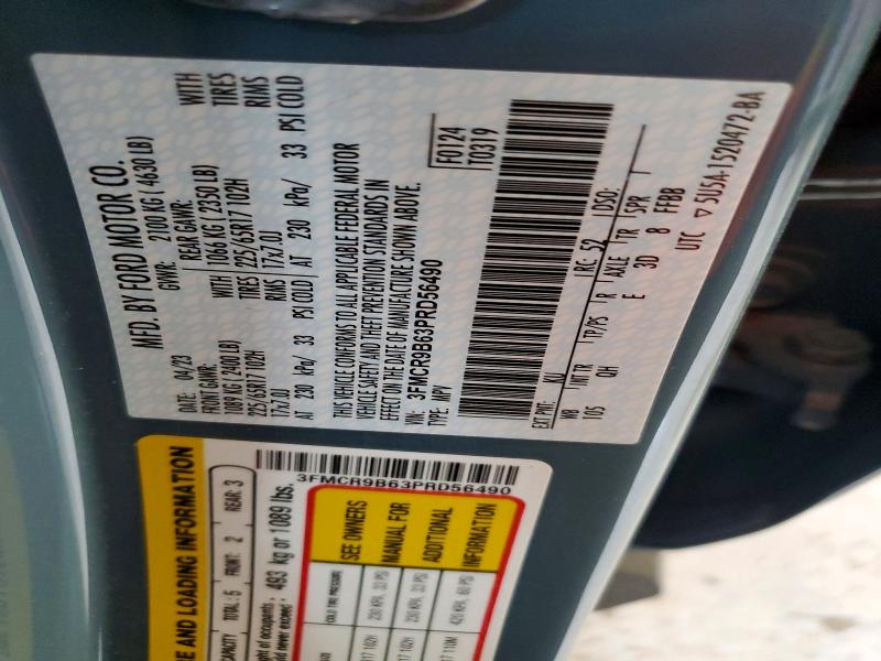 Продажа на аукционе авто 2023 Ford Bronco Sport, vin: 3FMCR9B63PRD56490, номер лота: 56155906