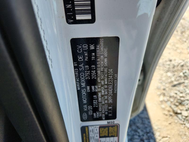 Продажа на аукционе авто 2020 Kia Forte, vin: 3KPF24AD6LE234104, номер лота: 55740846