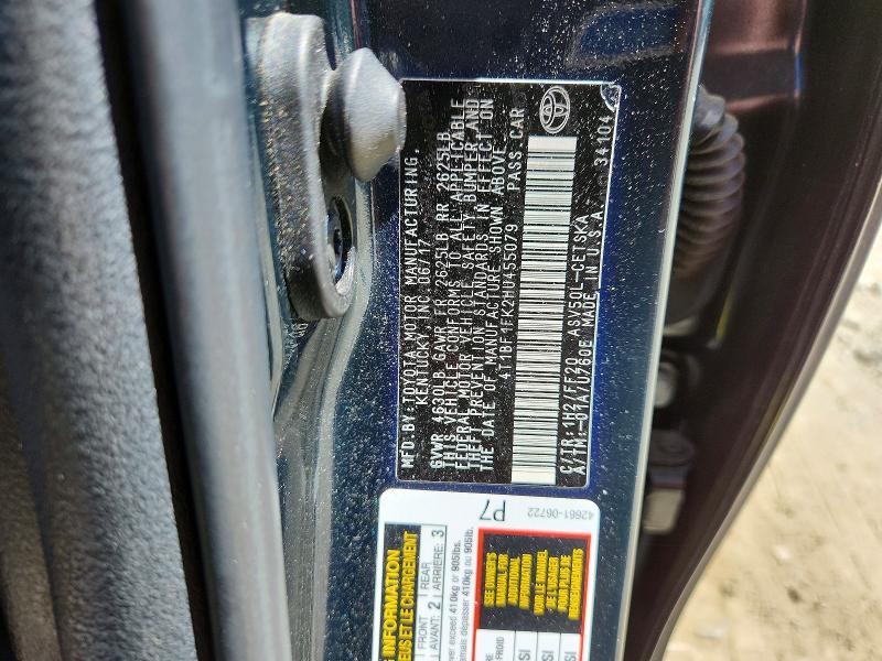 Продажа на аукционе авто 2017 Toyota Camry, vin: 4T1BF1FK2HU455079, номер лота: 55781476