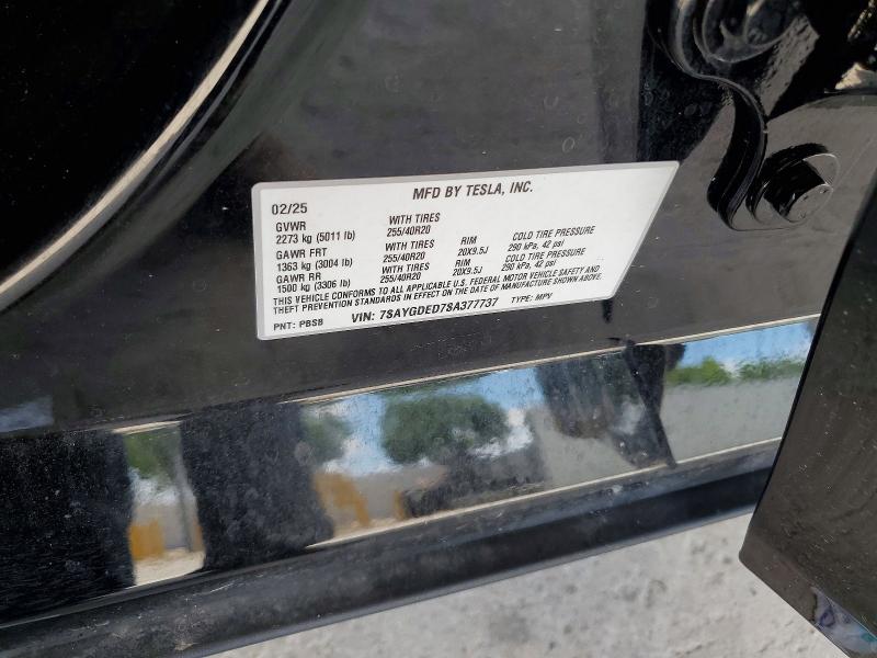 Продажа на аукционе авто 2025 Tesla Model Y, vin: 7SAYGDED7SA377737, номер лота: 56346326
