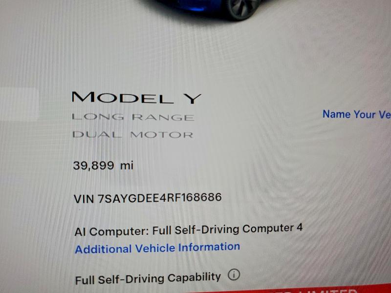 Продаж на аукціоні авто 2024 Tesla Model Y, vin: 7SAYGDEE4RF168686, номер лоту: 55905546