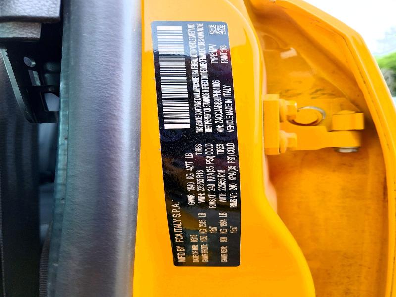 Продажа на аукционе авто 2018 Jeep Renegade, vin: ZACCJABB9JPH61006, номер лота: 56424296