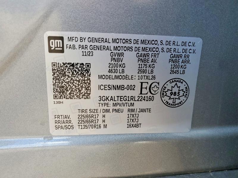 Продажа на аукционе авто 2024 Gmc Terrain, vin: 3GKALTEG1RL224160, номер лота: 56850256