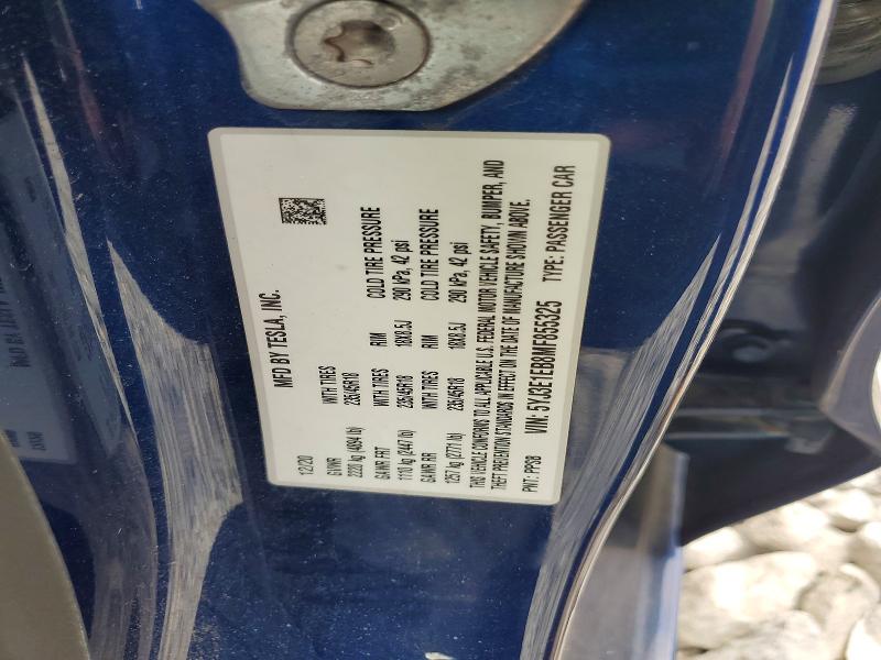 Aukcja sprzedaży 2021 Tesla Model 3, vin: 5YJ3E1EB8MF855325, numer aukcji: 57129736