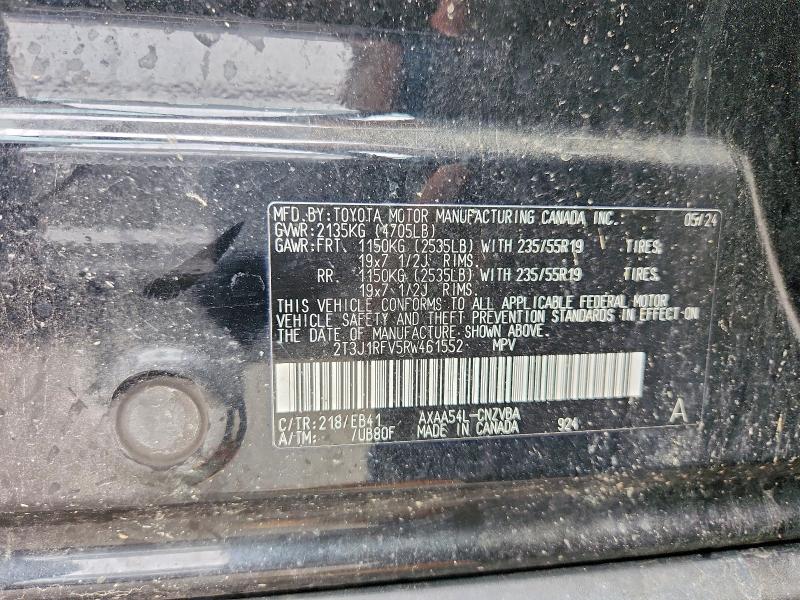 Aukcja sprzedaży 2024 Toyota Rav4, vin: 2T3J1RFV5RW461552, numer aukcji: 56812866