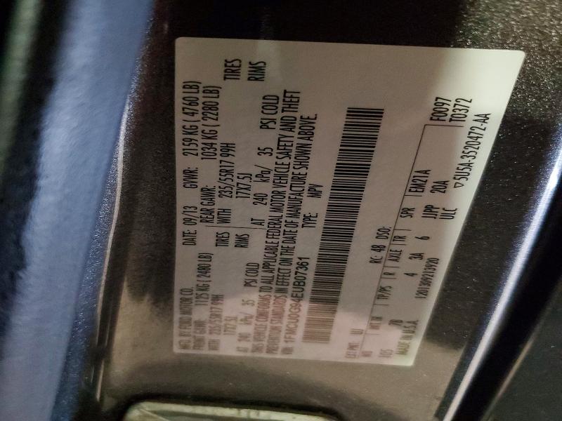 Продажа на аукционе авто 2014 Ford Escape, vin: 1FMCU0G94EUB07361, номер лота: 55584516