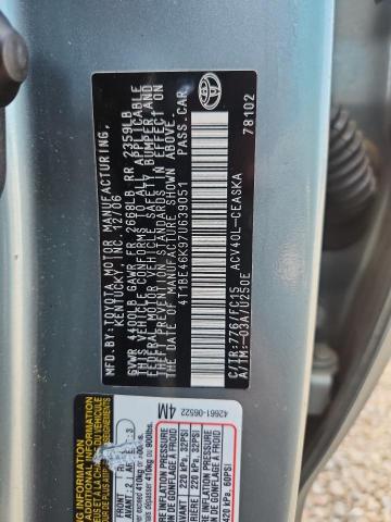 Auction sale of the 2007 Toyota Camry, vin: 4T1BE46K97U639051, lot number: 58378406