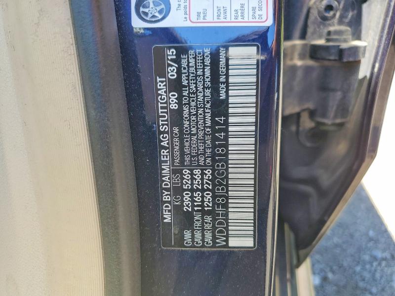 56051856 :رقم المزاد ، WDDHF8JB2GB181414 vin ، 2016 Mercedes-benz E مزاد بيع