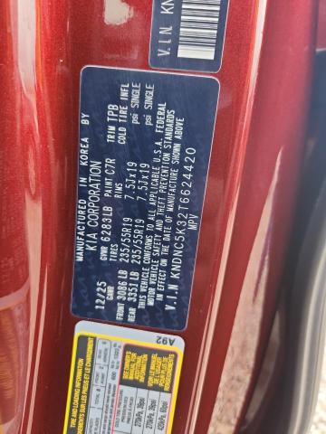 Aukcja sprzedaży 2026 Kia Carnival, vin: KNDNC5K32T6624420, numer aukcji: 55415776