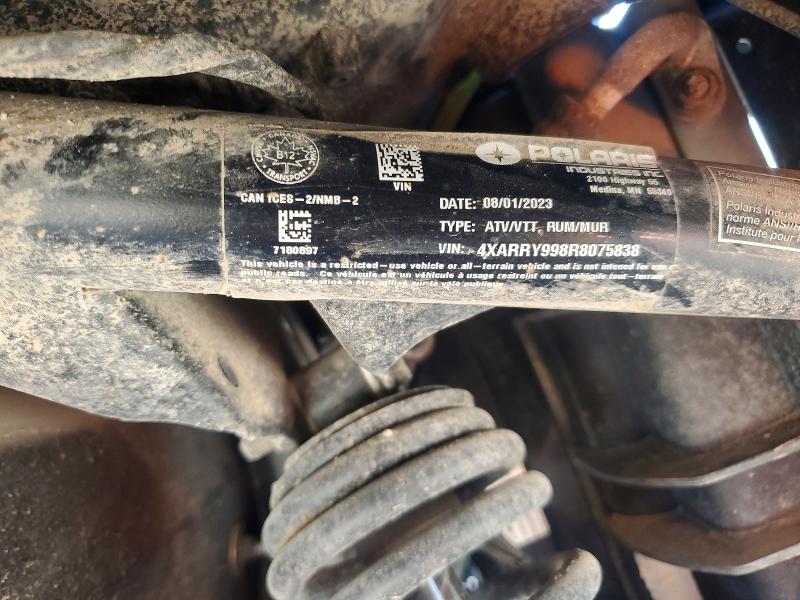54670986 :رقم المزاد ، 4XARRY998R8075838 vin ، 2024 Polaris Ranger مزاد بيع