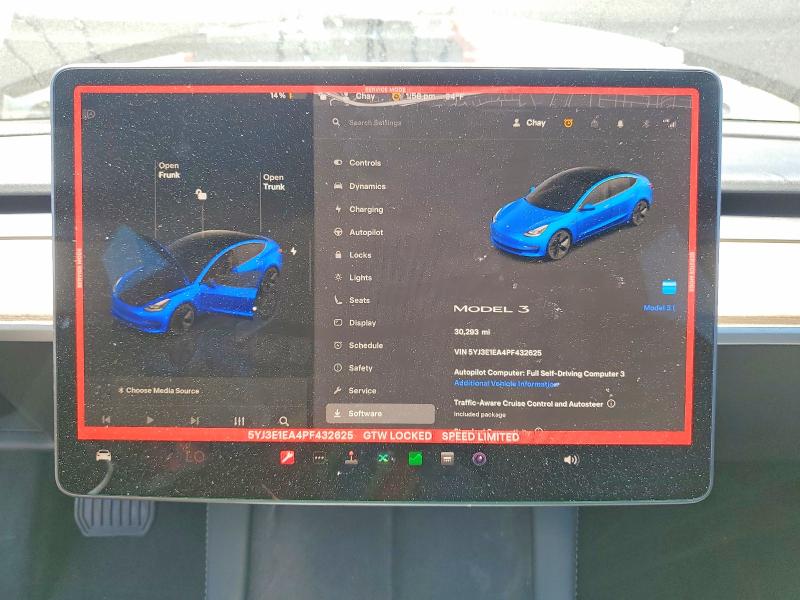 Продажа на аукционе авто 2023 Tesla Model 3, vin: 5YJ3E1EA4PF432625, номер лота: 55932466