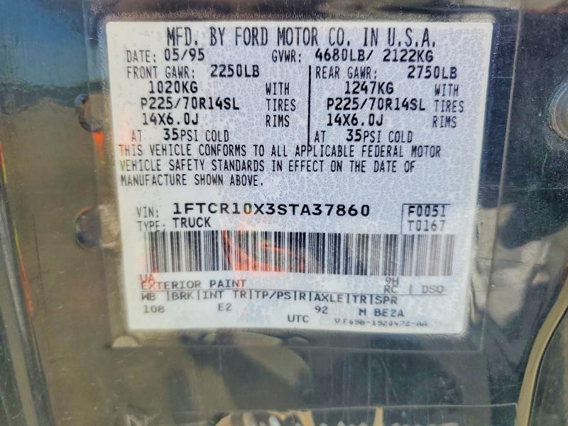 Aukcja sprzedaży 1995 Ford Ranger, vin: 1FTCR10X3STA37860, numer aukcji: 56056166