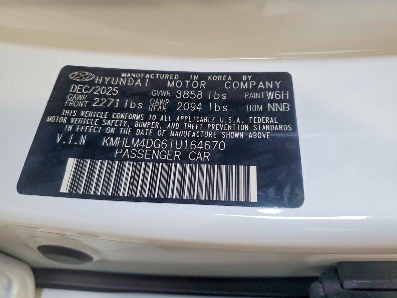 Продажа на аукционе авто 2026 Hyundai Elantra, vin: KMHLM4DG6TU164670, номер лота: 57216496