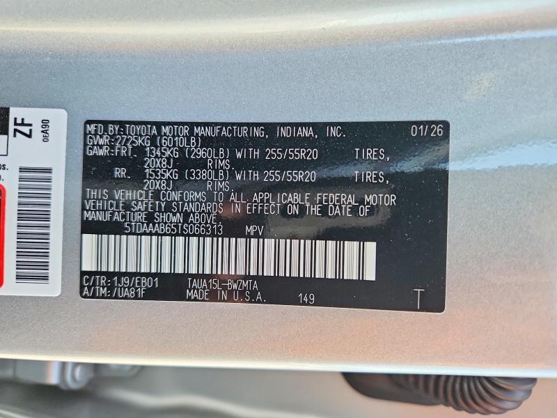 Aukcja sprzedaży 2026 Lexus Tx 350, vin: 5TDAAAB65TS066313, numer aukcji: 57978176