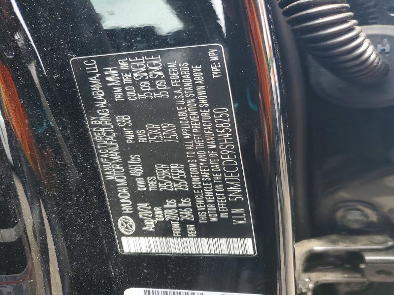 Aukcja sprzedaży 2025 Hyundai Tucson, vin: 5NMJECDE9SH458250, numer aukcji: 59197456