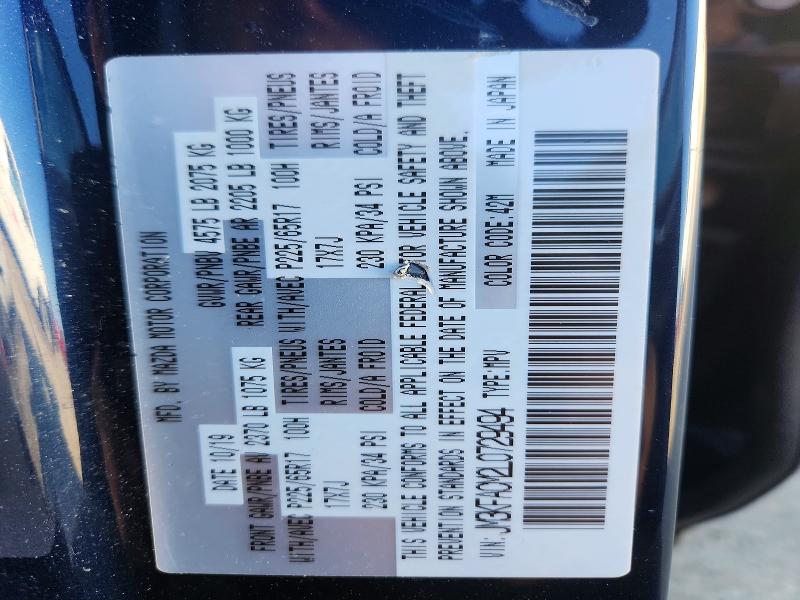 Aukcja sprzedaży 2020 Mazda Cx-5, vin: JM3KFACM2L0729494, numer aukcji: 55441796