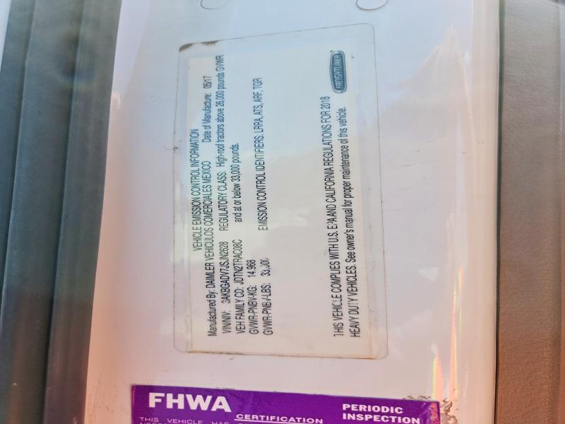 Aukcja sprzedaży 2018 Freightliner Cascadia 113, vin: 3AKBGADV7JSJN2628, numer aukcji: 54425666