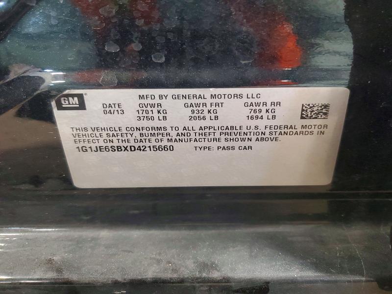 Продаж на аукціоні авто 2013 Chevrolet Sonic, vin: 1G1JE6SBXD4215660, номер лоту: 55874286