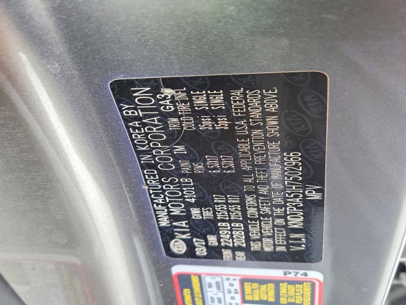 59214476 :رقم المزاد ، KNDJP3A51H7502966 vin ، 2017 Kia Soul مزاد بيع
