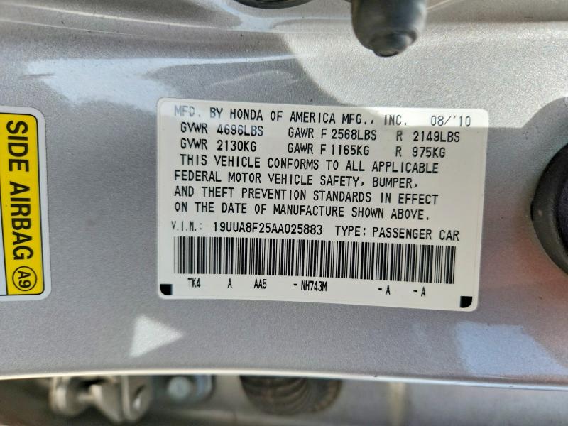 2010 Acura Tl მანქანა იყიდება აუქციონზე, vin: 19UUA8F25AA025883, აუქციონის ნომერი: 56112876
