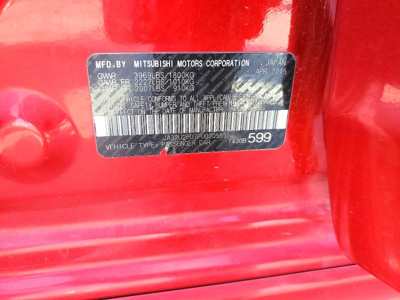 Продаж на аукціоні авто 2015 Mitsubishi Lancer, vin: JA32U2FU7FU020555, номер лоту: 58316426