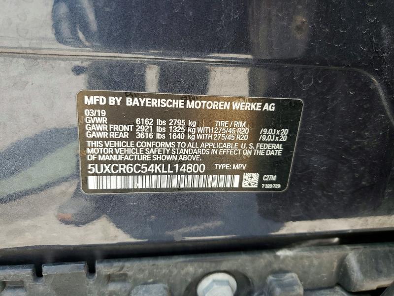 Продаж на аукціоні авто 2019 Bmw X5, vin: 5UXCR6C54KLL14800, номер лоту: 57506686