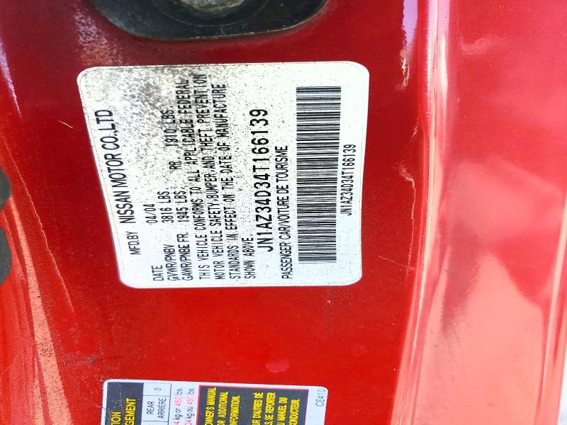 Продажа на аукционе авто 2004 Nissan 350z, vin: JN1AZ34D34T166139, номер лота: 55908416